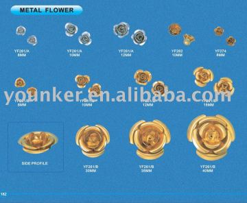 Fashion aluminum flower for jewelry accessory