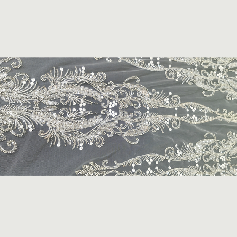 Luxury French Embroidered Mesh For Wedding Png