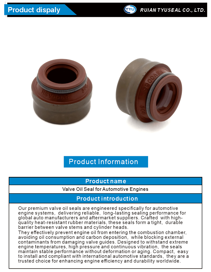High Performance Valve Oil Seal