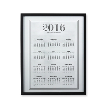 Silber-Wandkalender