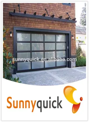 full view aluminum garage door & clear glass garage door