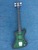 Musoo brand electric guitar custom Bass Guitar with neck-thru ebony fingerboard in Green