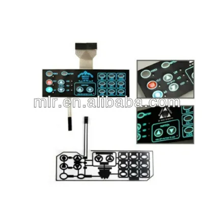 High quality fireproof membrane switch with 3M adhesive