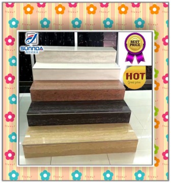 hotsale latest 1000x300x17 glazed porcelain marble stairs and raisers non slip flooring tiles