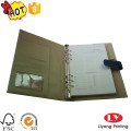 Lederen Cover Office Notebook met magneet