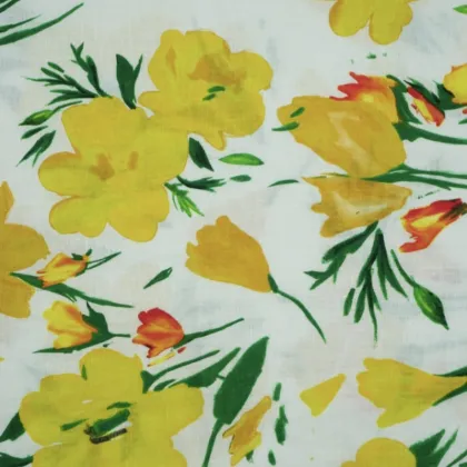 Summer Clothing Digital Printed Linen Cloth