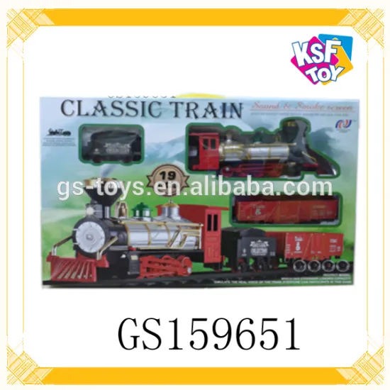 Plastic Electric Train Toy For Kids With Music&Smoking