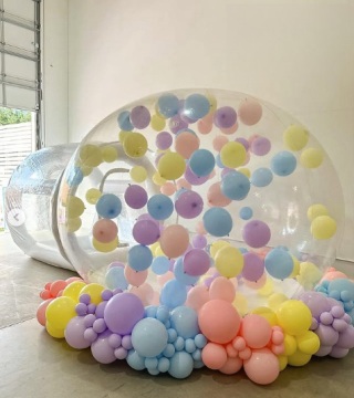 Tùy chỉnh 3M PVC Bong bóng bơm hơi trong suốt cho các bữa tiệc và đám cưới