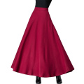 Women's Long Maxi Woolen A Line Skirt