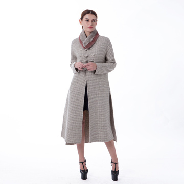 Fashion long cashmere overcoat