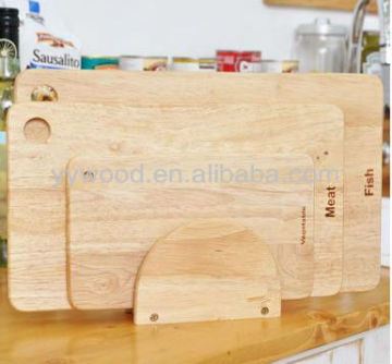 a set of wooden cutting board