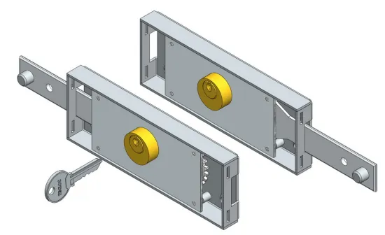 Roller shutter lock set Straight bolt