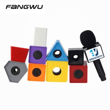 High-Quality Microphone Accessories: Customizable Cover, Logo, and Flag for Mic Holders and Boxes