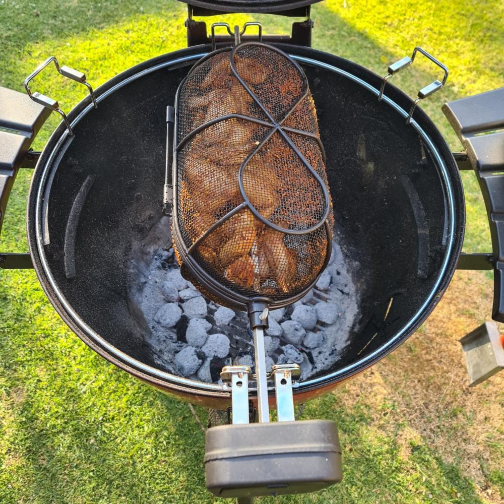 ʻO ka hīnaʻiʻo Rotisssie Footseral Baging Cage no nā nati