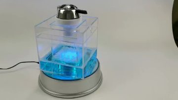 Guangzhou WOYU portable acrylic square led hookah plastic shisha