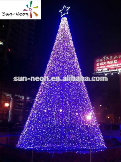 Outdoor giant led christmas tree light