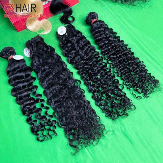 GS Real True Remy Virgin Wholesale Indian Curly Hair Weave Bulk