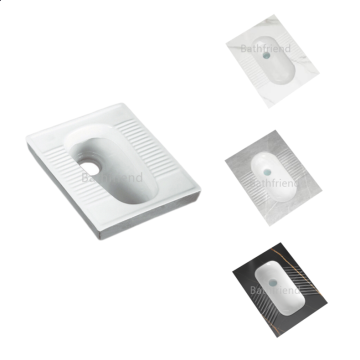 Bathroom Rectangular Colorful Marble Pattern Anti-Slip Toilet Slab