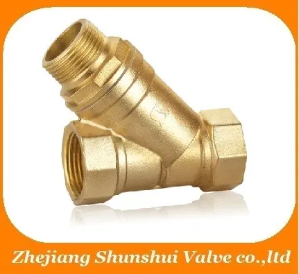 Forged NPT BSP Male Female Brass Filter valve/ Brass Y strainer valve SS4020