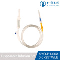 Conjunto de infusão SYQ B1 06A para aplicações clínicas