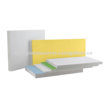 High-hardness Durable PVC Foam Sheets for Showcase/Display Shelf, 3-25.4mm Thickness