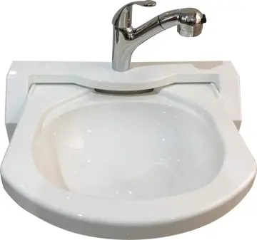 White Acrylic Folding Sink for Marine Boat RV Camper - GR-Y013