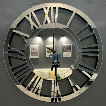 Relógio de parede do espelho moderno da marca original