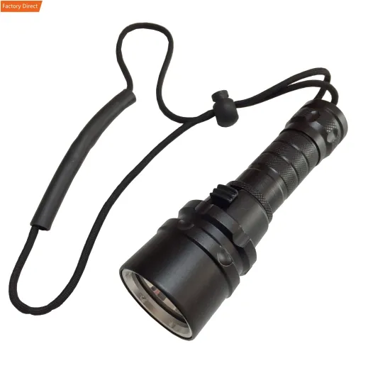 AJOTEQPT Professional Diving Torch Light L2 - Rechargeable Flashlight for 80m Depth