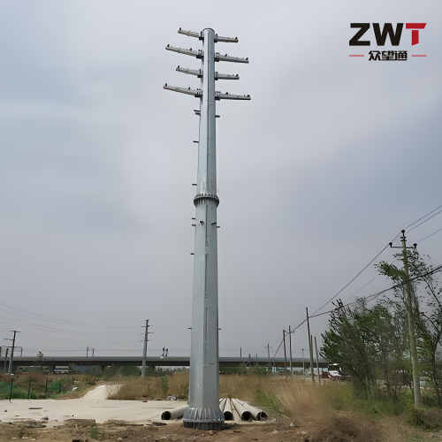 Poste de aço para transmissão de energia