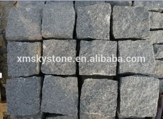Grey G654 Granite Paving Cube Stone
