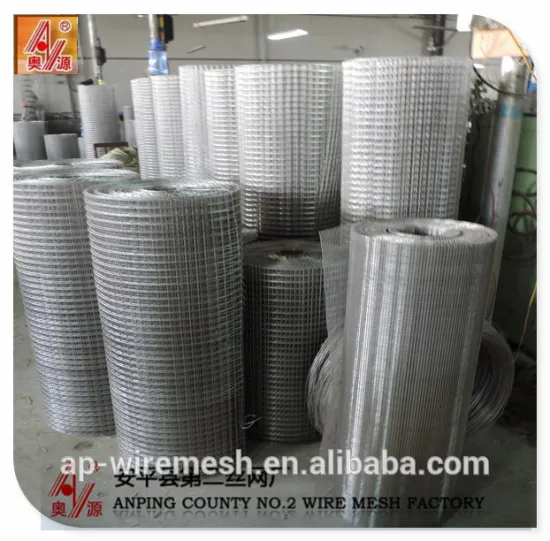 china supplier cheap hot dipped welded wire mesh fence panels/roll in 6 gauge for chicken
