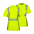 Ladies' Hi Vis Work Safety Shirt V Neck