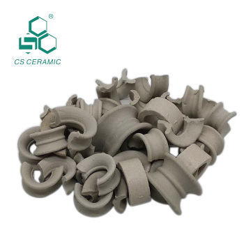 High Quality Ceramic Intalox Saddle Super Intalox ring in Sulfuric Acid Environment Chemical tower column packing
