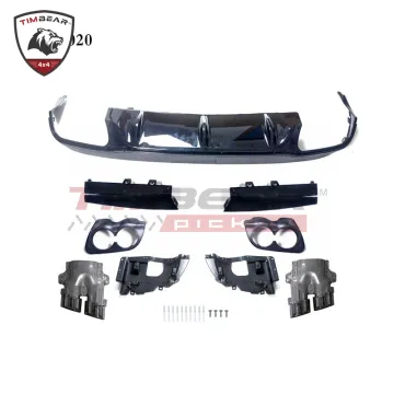E53 E63 Style ABS Plastic Rear Diffuser with Exhaust Pipe for Mercedes-Benz E-Class Coupe 2-Door W238 C238