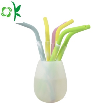 Mixing Color FDA Silicone Straw Bottle for Drink