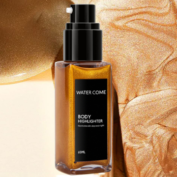 OEM ODM Private Label Waterproof Bronzer Gold Liquid Highlighter Shimmer Oil