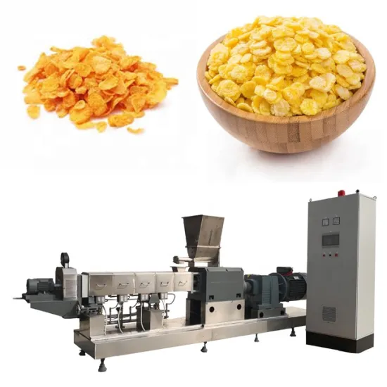 Fully Automated Toast Cornflakes Production Line - Crispy Corn Flakes Making Machine