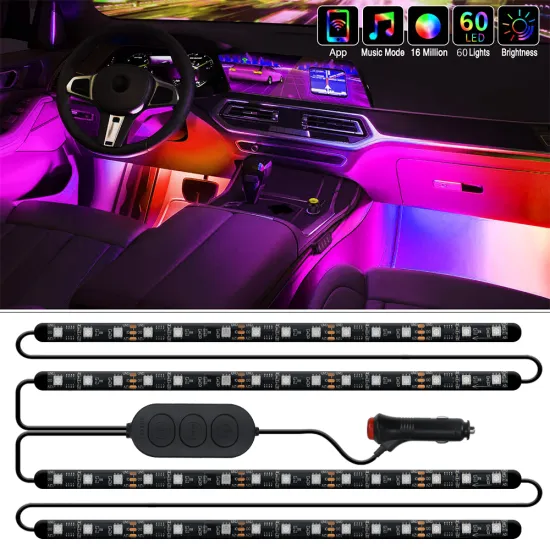 DC12V Music control auto led lighting system car interior atmosphere led strip lights car led