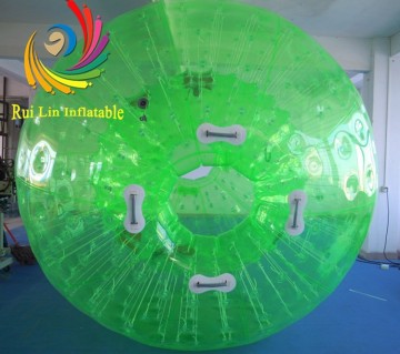 2014 colorful water game hard-wearing quality TPU/PVC colorful inflatable zorbing ball