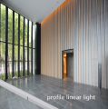 Luce lineare con profilo in alluminio a barra cabient incorporata a LED