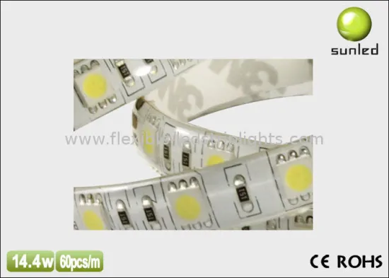 White Waterproof Flexible Led Strip Lights 5050 60led/m