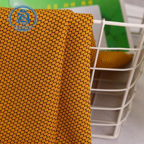 Sport de tissu de maille de polyester tricoté par nid d&#39;abeille de vente chaude