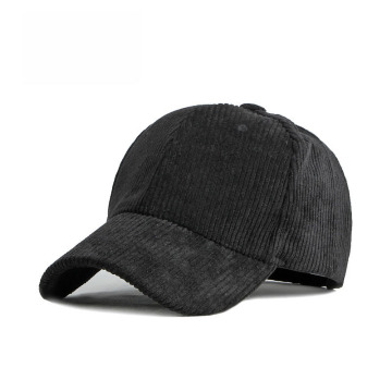 Custom Embroidered Logo 6-Panel Baseball Hat with Corduroy Material
