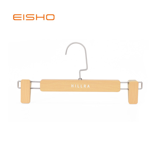 EISHO percha de imitación de madera pantalones de plástico