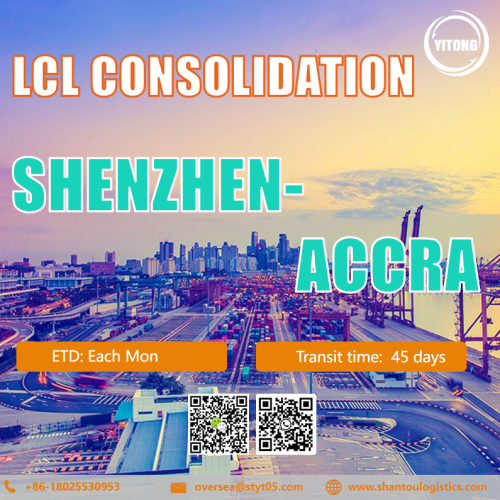 LCL Servicio de envío internacional de Shenzhen a Accra Ghana