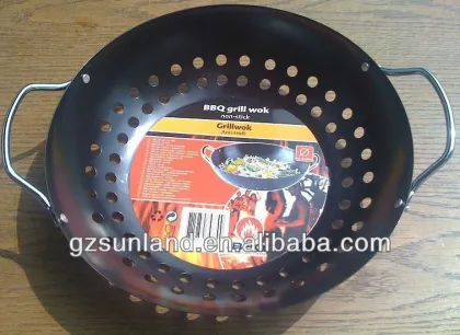 Vegetable Round Wok Topper BBQ Grill Wok