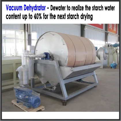 High yield native potato starch processing industry