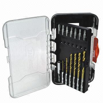 28-piece drill and bit set, includes magnetic bit holder