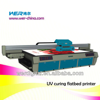 flatbed printer WER-EF3218UV with 2pcs dx5 heads