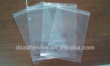 LDPE White Zipper Transparent Plastic BAG